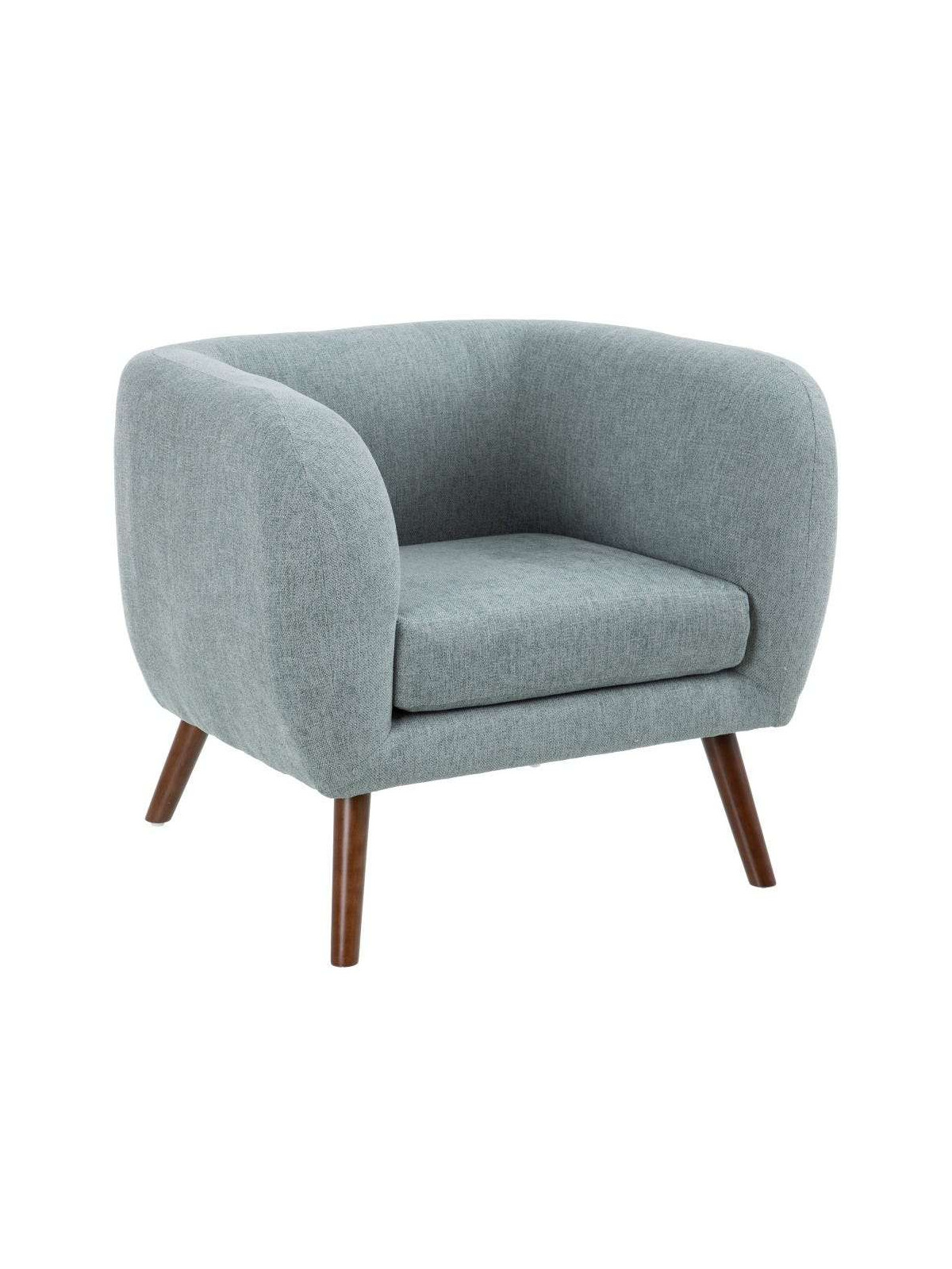 Fauteuil scandinave bleu