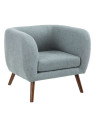 Fauteuil scandinave bleu Fauteuil scandinave bleu