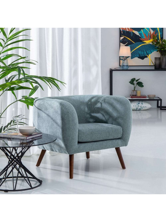 Fauteuil scandinave bleu Fauteuil scandinave bleu