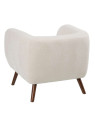 Fauteuil scandinave crème Fauteuil scandinave crème