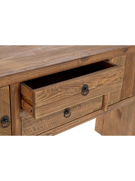 Console en bois de pin à tiroirs Console en bois de pin à tiroirs