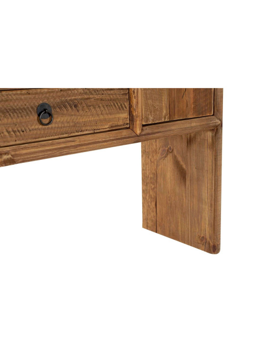 Console en bois de pin à tiroirs Console en bois de pin à tiroirs