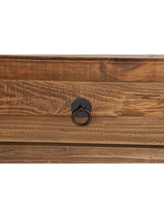 Console en bois de pin à tiroirs Console en bois de pin à tiroirs