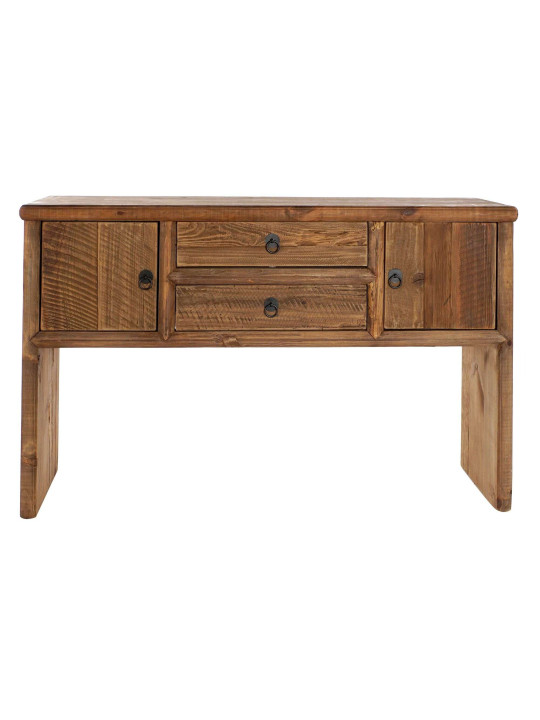 Console en bois de pin à tiroirs Console en bois de pin à tiroirs