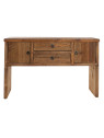 Console en bois de pin à tiroirs Console en bois de pin à tiroirs