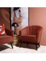 Fauteuil en velours tuile Fauteuil en velours tuile