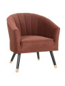 Fauteuil en velours tuile Fauteuil en velours tuile