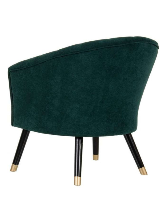 Fauteuil en velours bleu canard Fauteuil en velours bleu canard