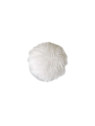 Pouf cabra fourrure blanche