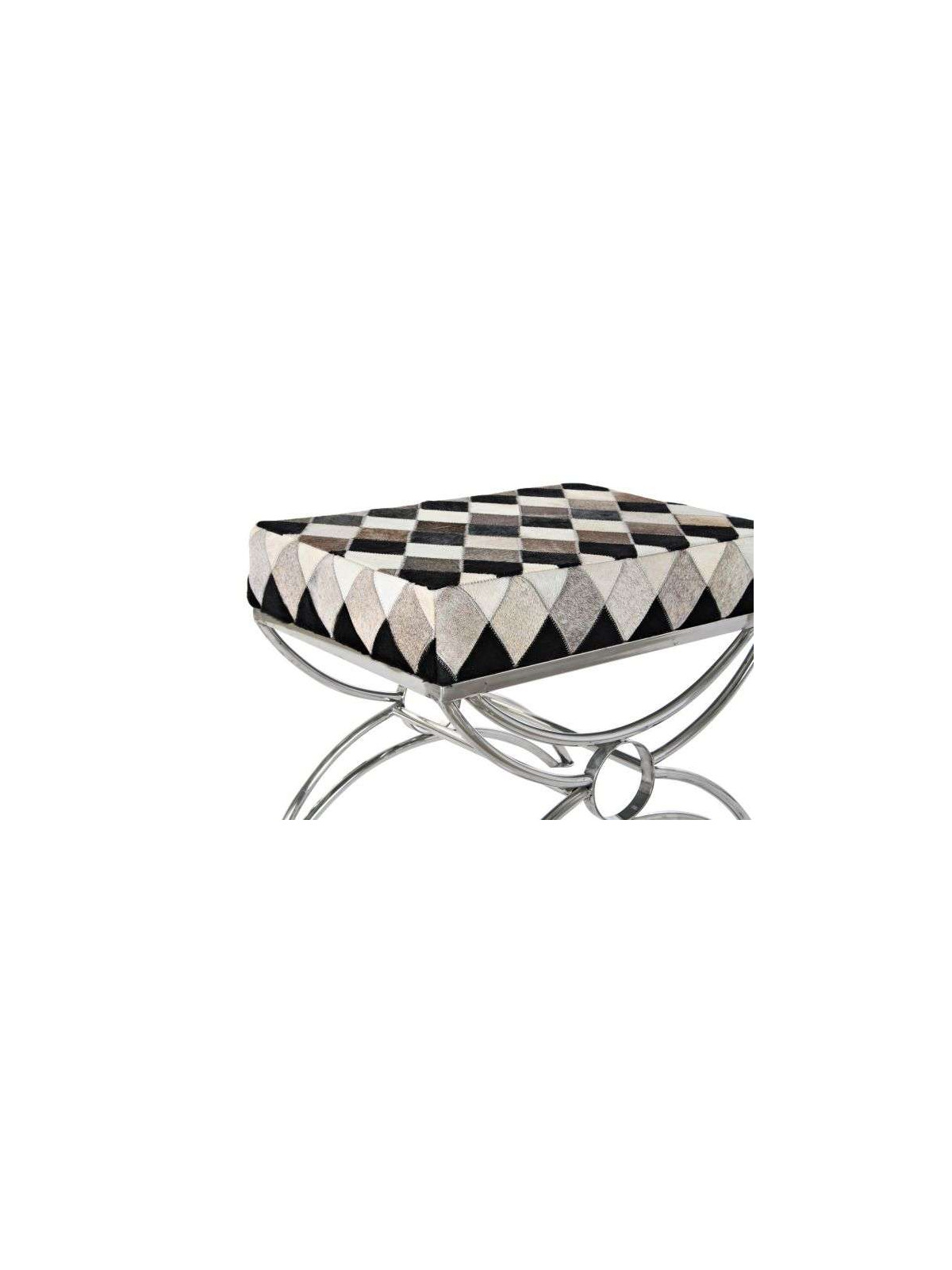 Petite banquette à losanges Leather