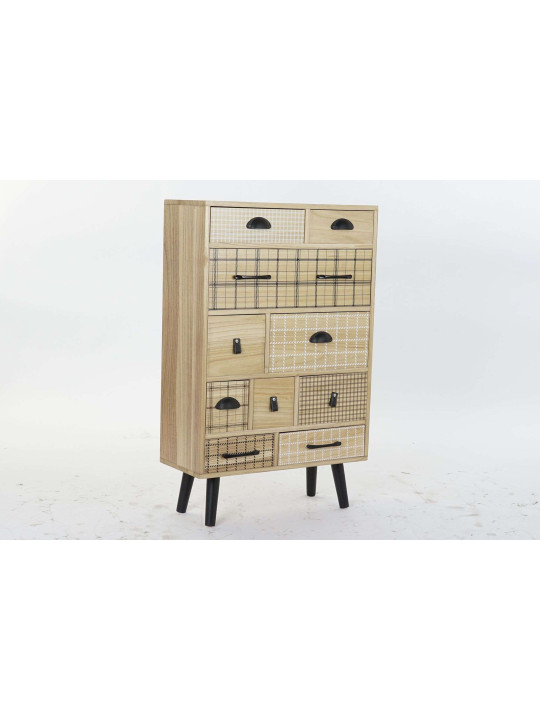 Console 3 tiroirs Rombo en Paulownia