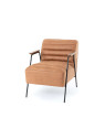 Fauteuil marron Hutch