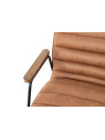 Fauteuil marron Hutch
