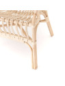 Fauteuil oreilles rotin