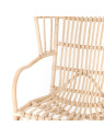 Fauteuil oreilles rotin