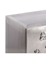 Grand bahut argent métal Grand bahut argent métal