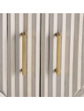 Buffet crème Denzzo en bois et métal or Buffet crème Denzzo en bois et métal or