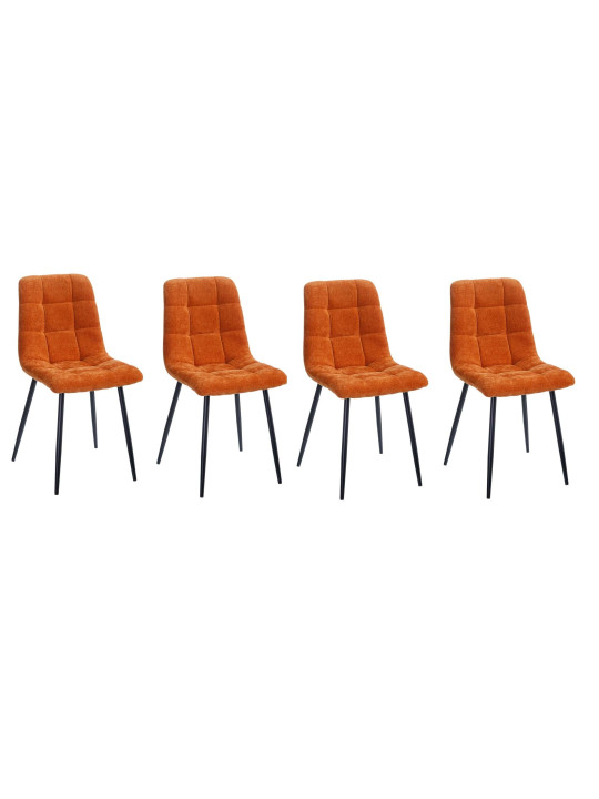 Chaise Alice en velours orange Chaise Alice en velours orange