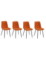Chaise Alice en velours orange Chaise Alice en velours orange
