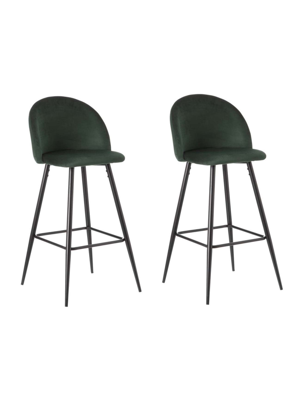 Haut tabouret vintage vert