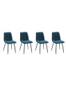 Chaise Alice en velours bleu marine Chaise Alice en velours bleu marine