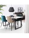Chaise Alice en velours bleu marine Chaise Alice en velours bleu marine