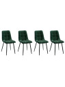 Chaise Alice en velours vert Chaise Alice en velours vert