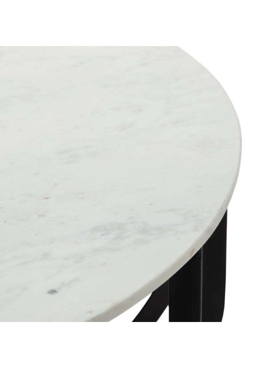 Table basse design en marbre et fer Table basse design en marbre et fer