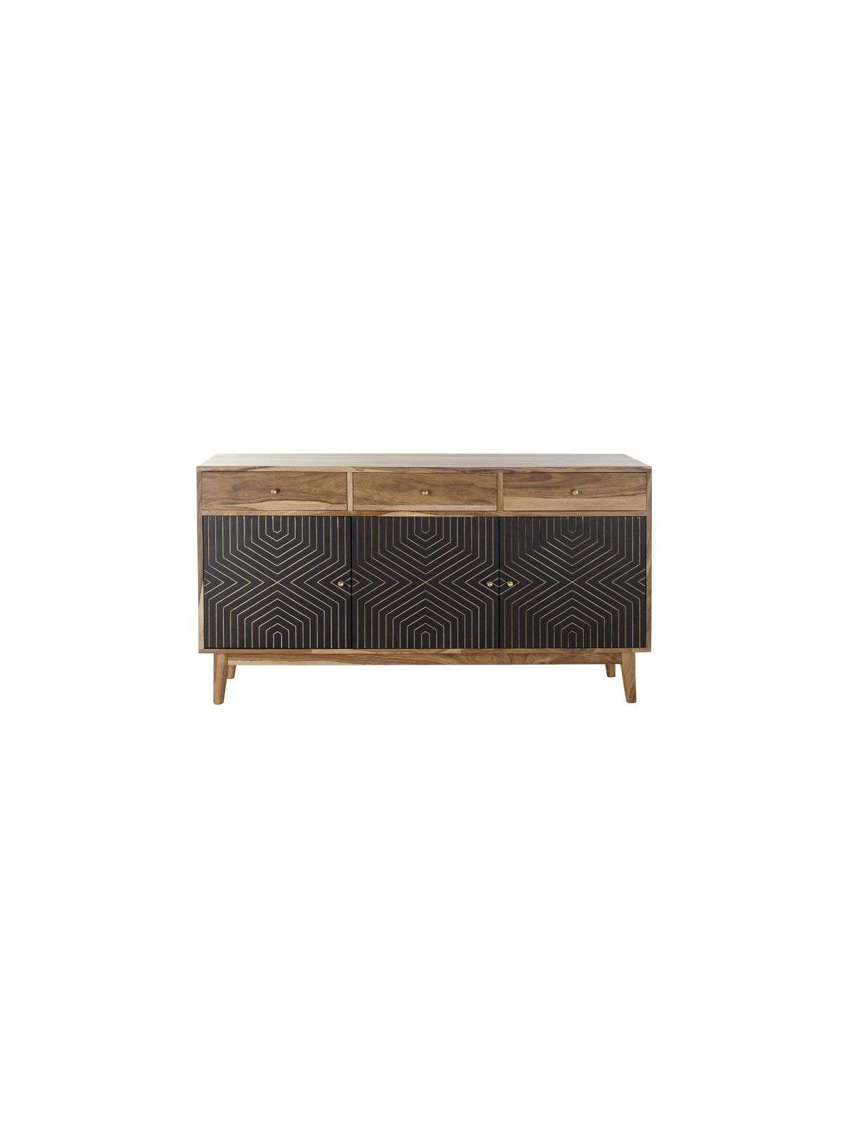 Buffet  contemporain en bois de Sheesham