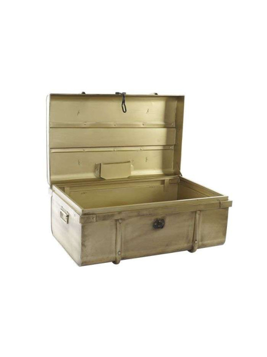 Lot de 2 coffres en métal doré Lot de 2 coffres en métal doré