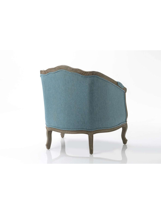 Fauteuil cabriolet bas bleu