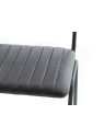 Chaises en cuir noir lot de 2