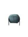 Grand pouf design Wilem en velours vert émeraude