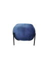 Grand pouf désign Wilem en velours bleu