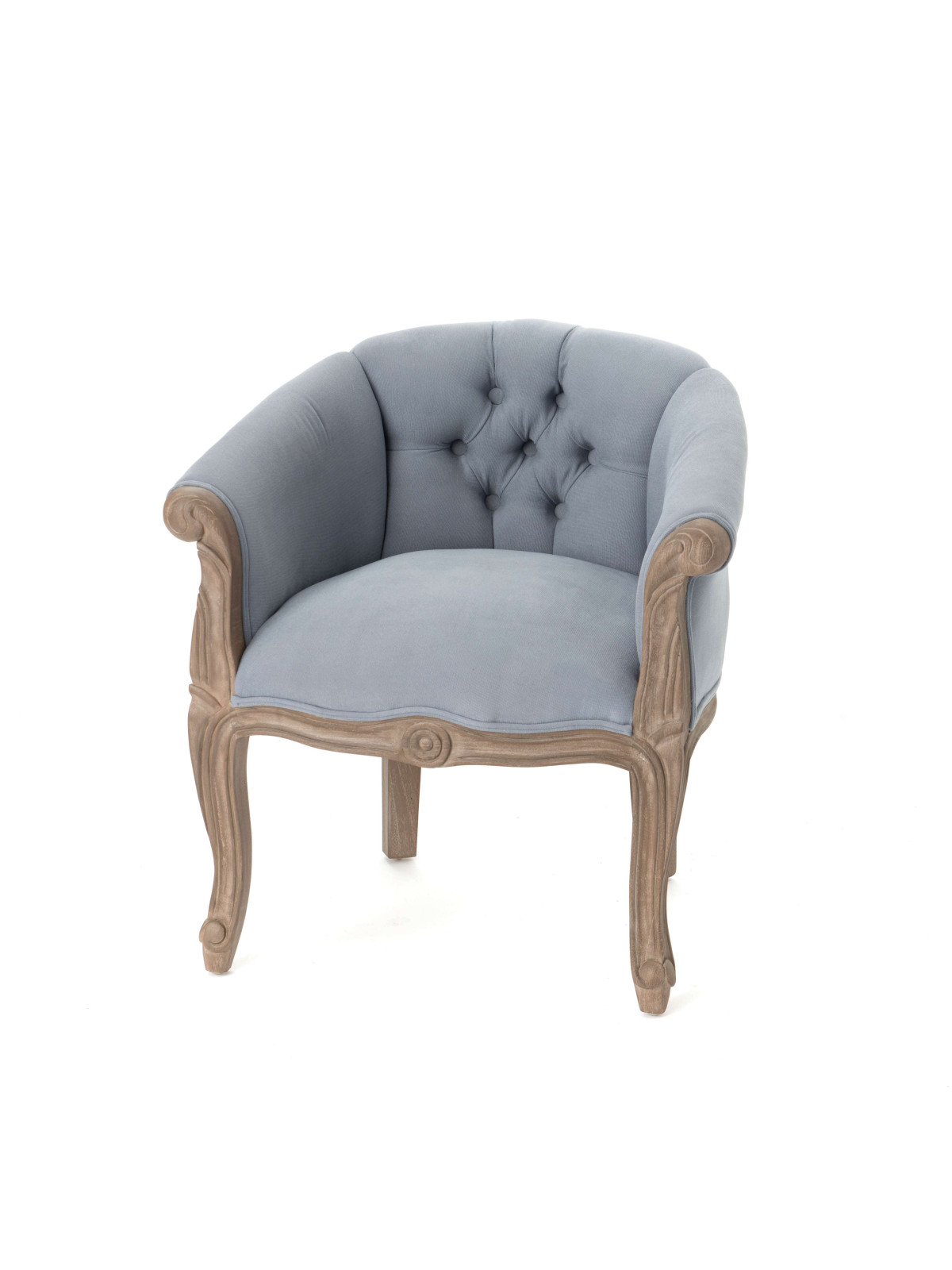 Fauteuil crapaud gris clair Amadeus
