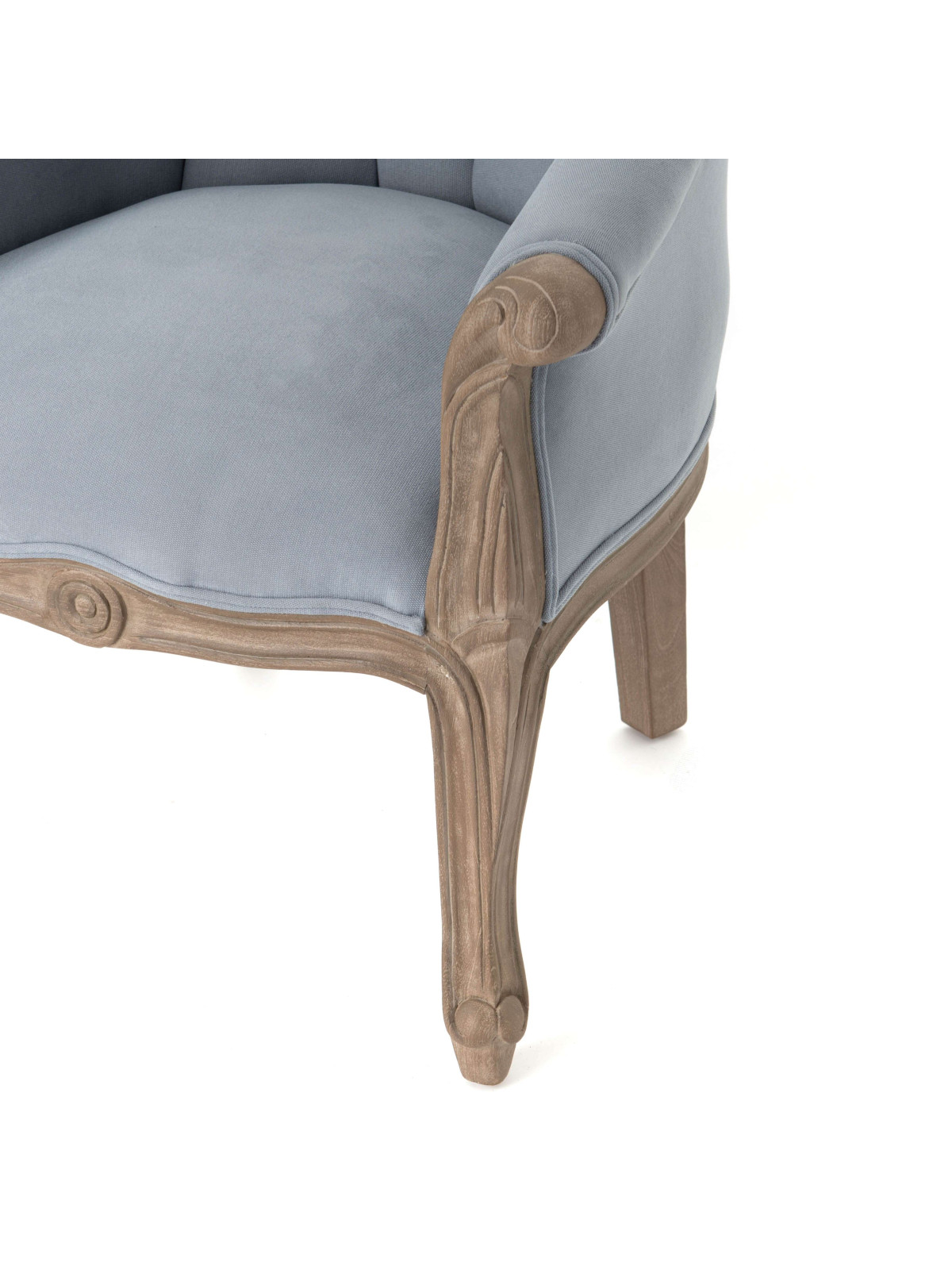 Fauteuil crapaud gris clair Amadeus