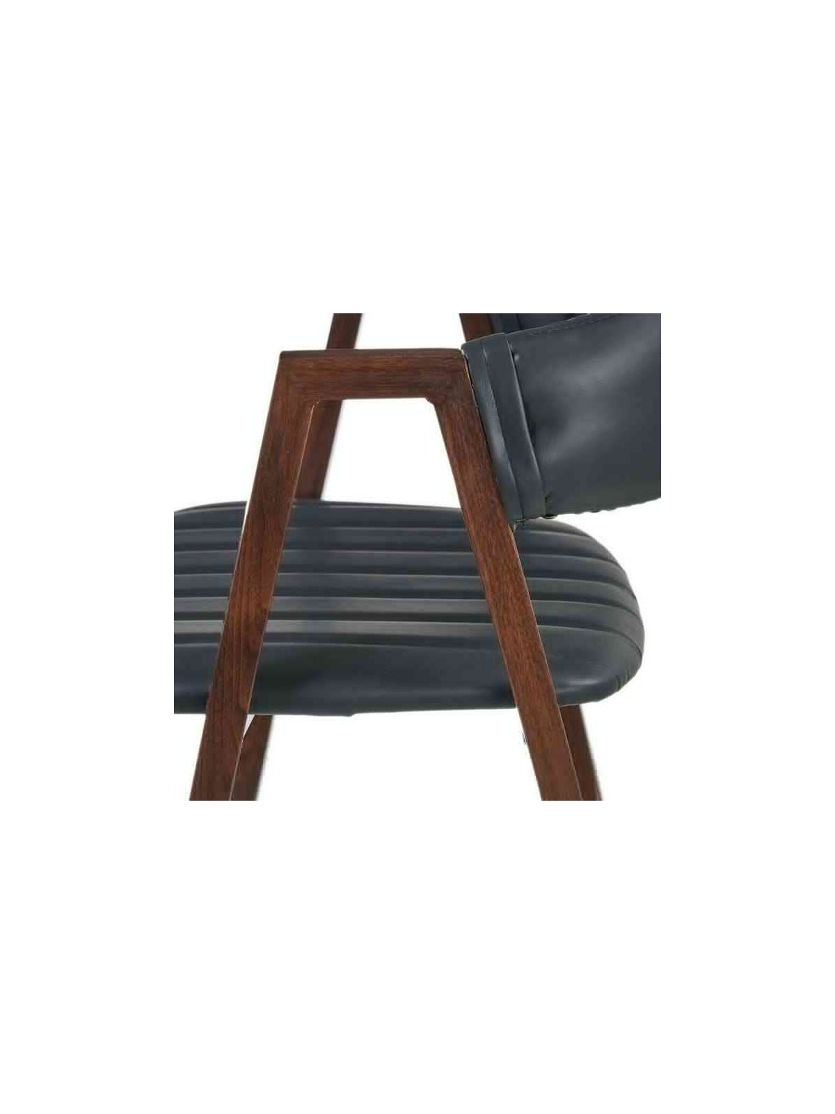 Lot de deux Chaises marron noir Ixia