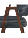 Lot de deux Chaises marron noir Ixia