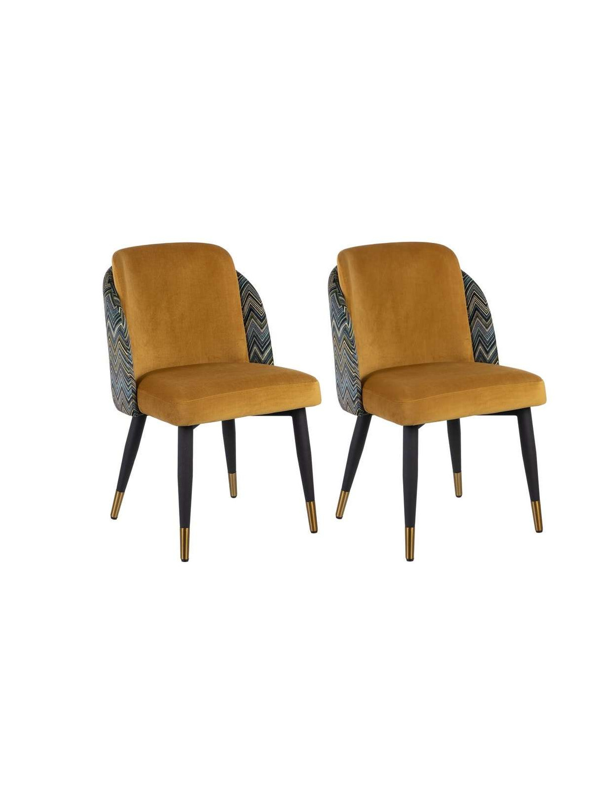 Lot de deux Chaises Murcie jaune