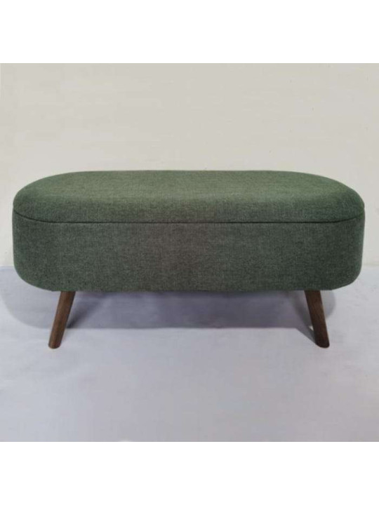 Banquette en tissu vert