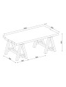 Table basse bois  d'orme recyclé Amadeus