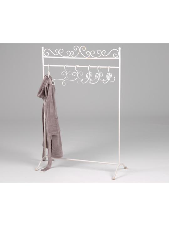 Porte cintres en fer crème Amadeus