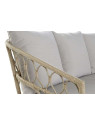 Set de 4 canapés rotin synthétique gris clair Set de 4 canapés rotin synthétique gris clair