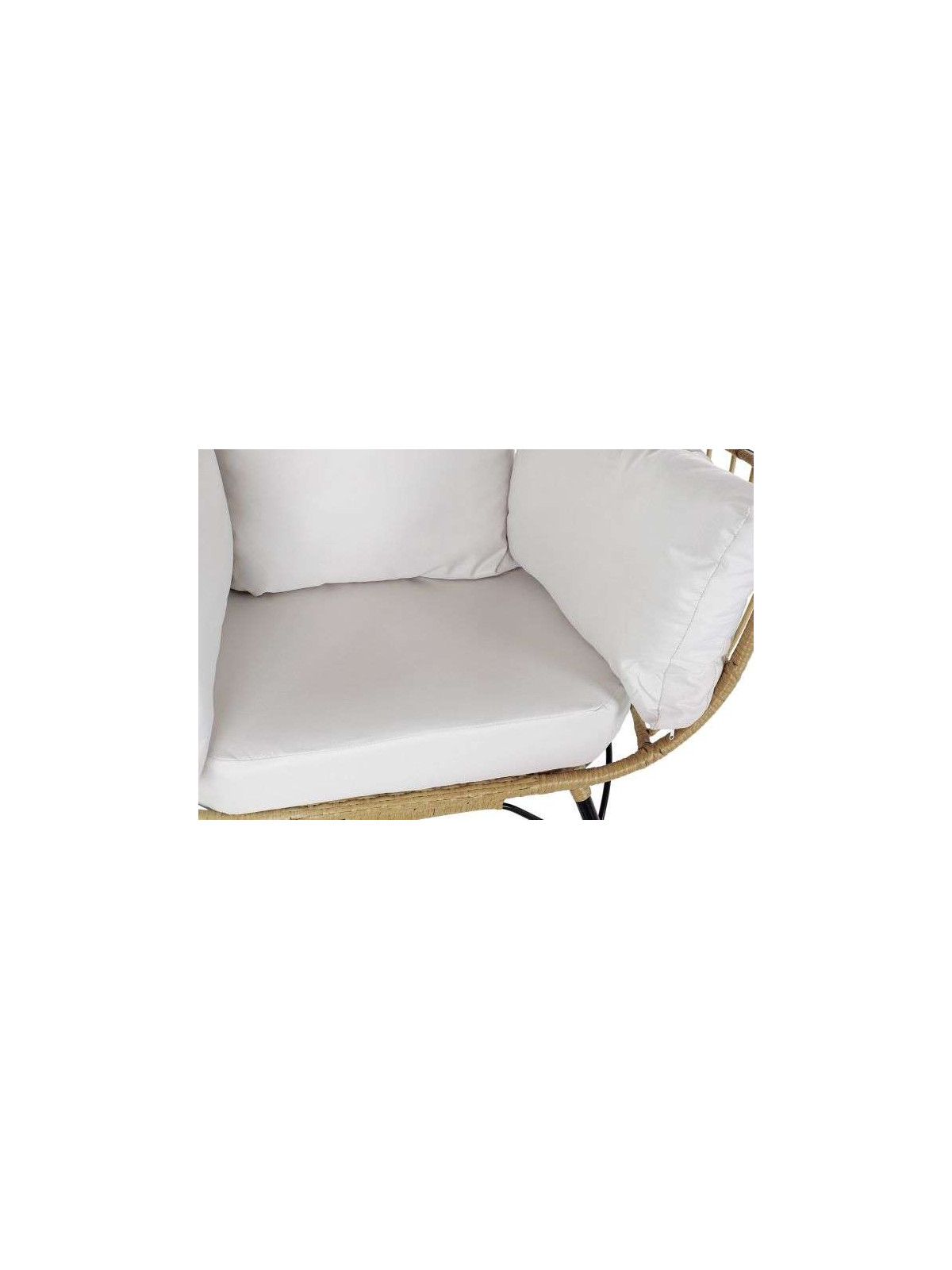 Fauteuil oeuf en rotin synthétique
