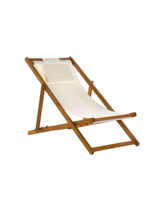 Chaise longue en bois d'acacia Chaise longue en bois d'acacia