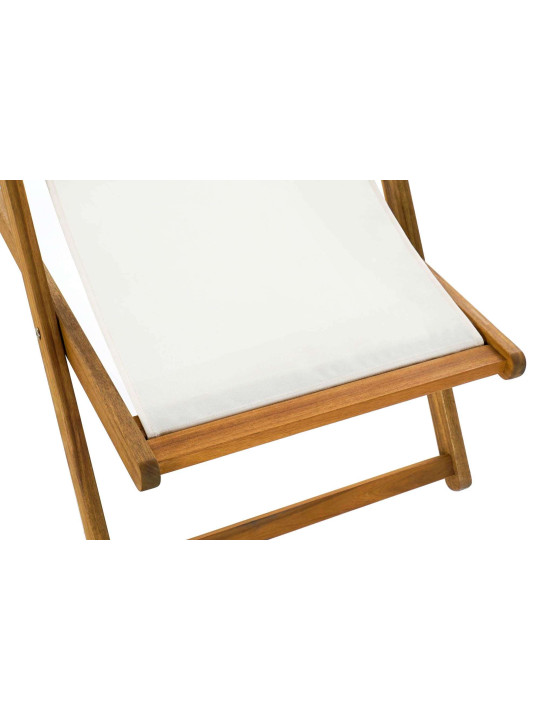 Chaise longue en bois d'acacia Chaise longue en bois d'acacia