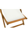 Chaise longue en bois d'acacia Chaise longue en bois d'acacia