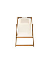 Chaise longue en bois d'acacia Chaise longue en bois d'acacia