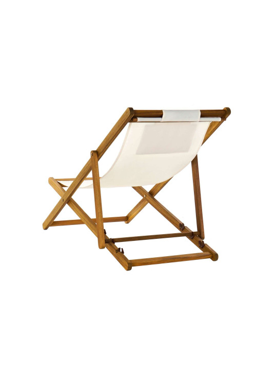 Chaise longue en bois d'acacia Chaise longue en bois d'acacia