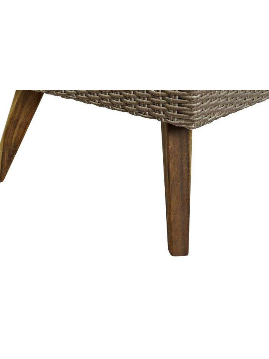 Set de 4 canapés rotin synthétique gris Murcie Set de 4 canapés rotin synthétique gris Murcie